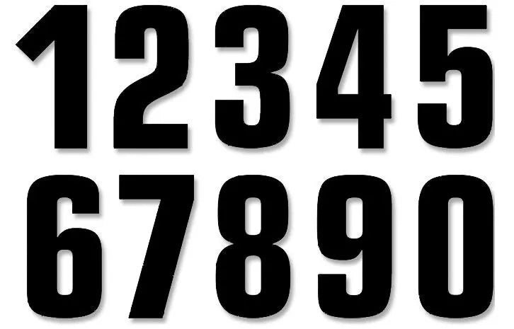 Blackbird Racing Number Kit For Motorcycle