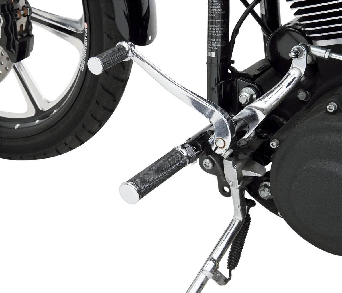 Drag Specialties Foot Pegs - Black Nylon Insets