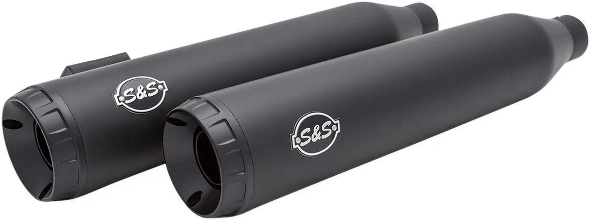 S&S Cycle Grand National Slip-On Avgasrör - Svart