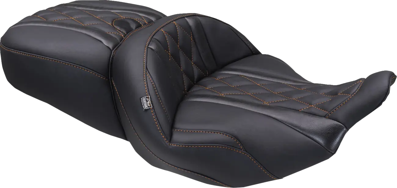 Mustang Deluxe Touring Seat - Enhanced Comfort - For Harley Davidson