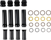 Arlen Ness Pushrod Tube Cover Kit - Black Anodized
