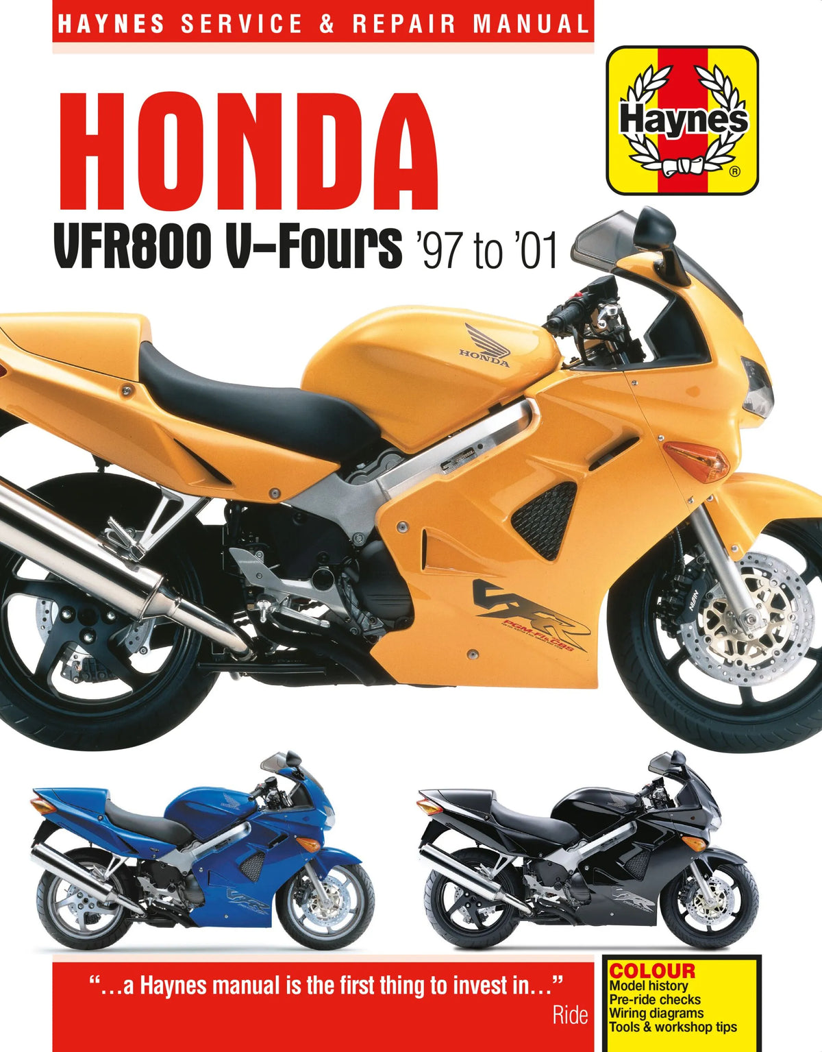 Haynes VFR800 Service Manual for Honda VFR800 (97-00)