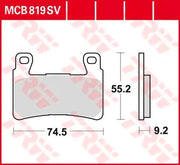 Trw Sv Series Sintered Brake Pads (Front) - Front