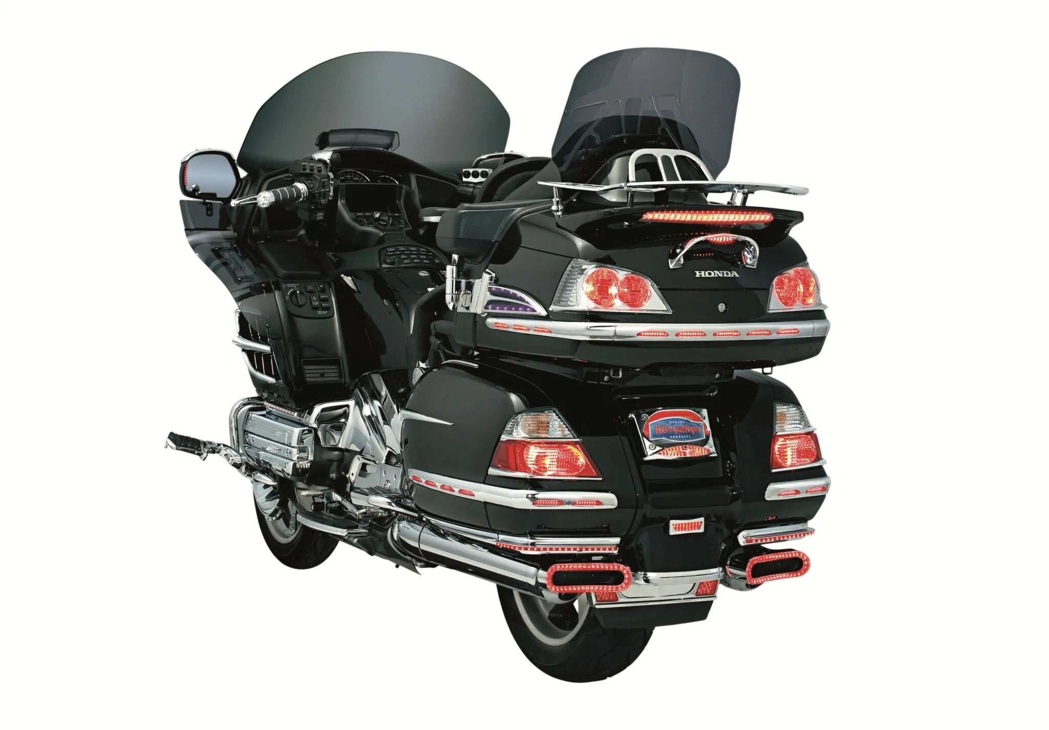 Kuryakyn Lighted Trunk Molding - Chrome/red Led