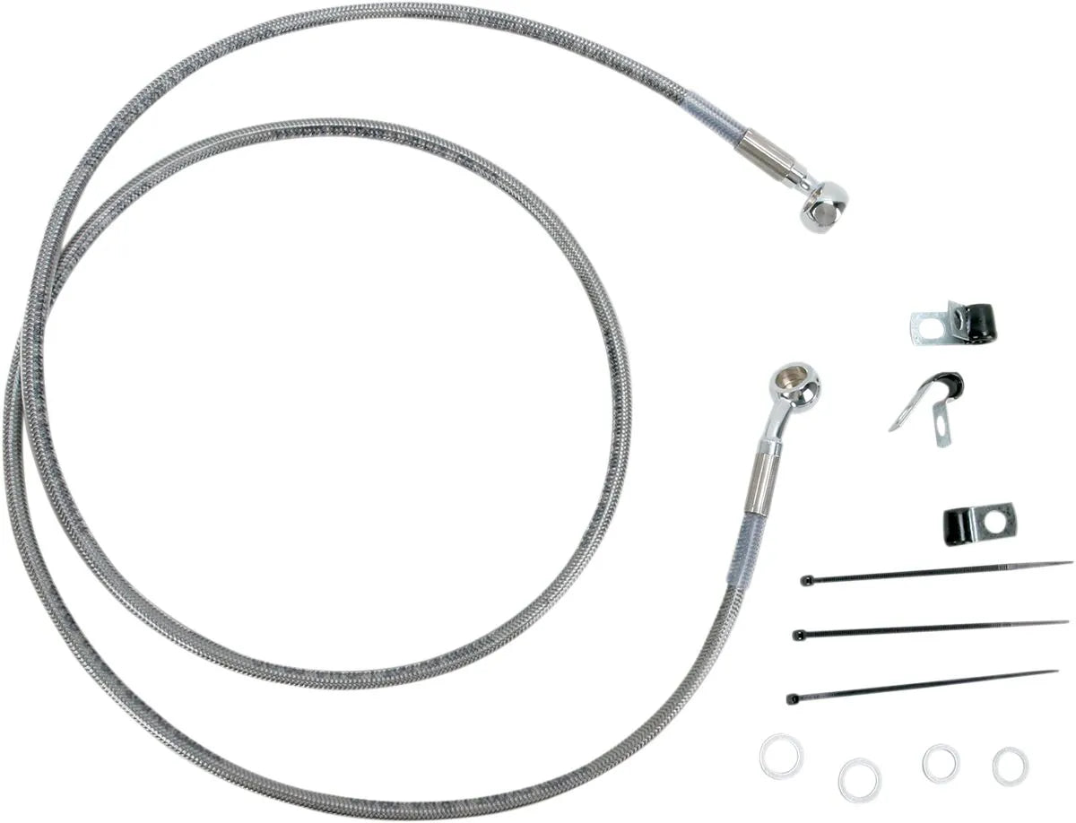 Drag Specialties Förlängd Bromsslang Kit - Rostfritt Stål