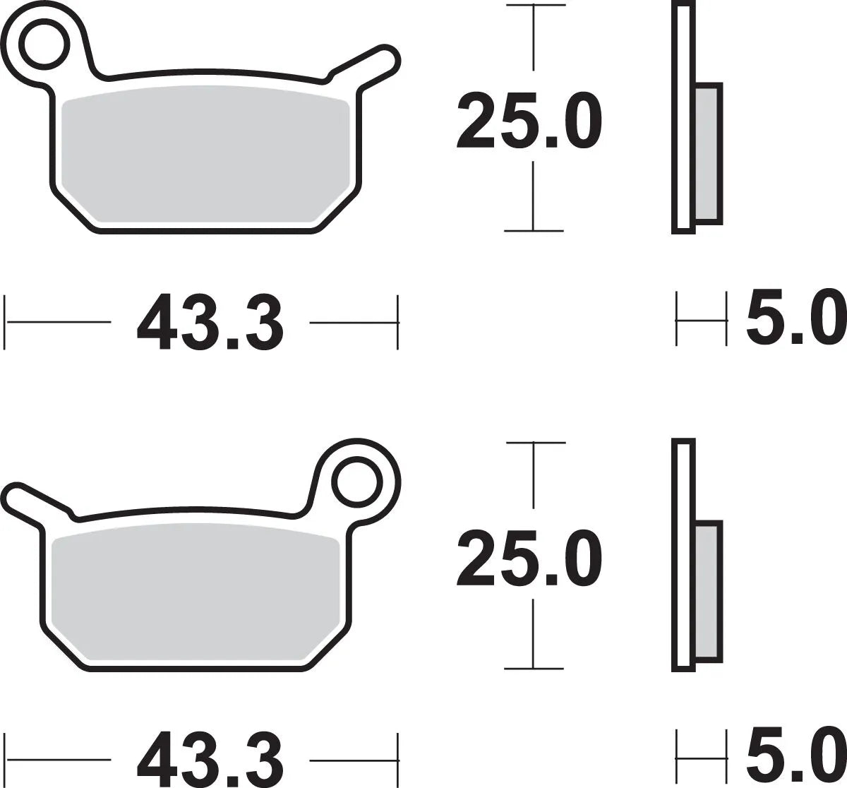 Sbs Si Offroad Sintered Bromsbelägg - Fram & Bak