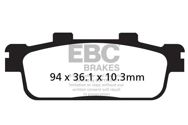 Ebc Sfa-hh Series Sintrade Scooter Bromsbelägg - Fram & Bak
