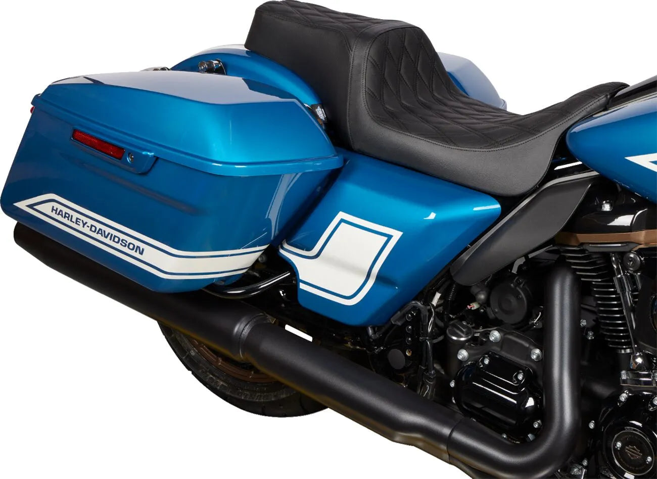 Drag Specialties Predator 1-up Seat - For Harley Davidson