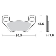 Moto-master Racing Atv Sintrade Bromsbelägg - Fram & Bak