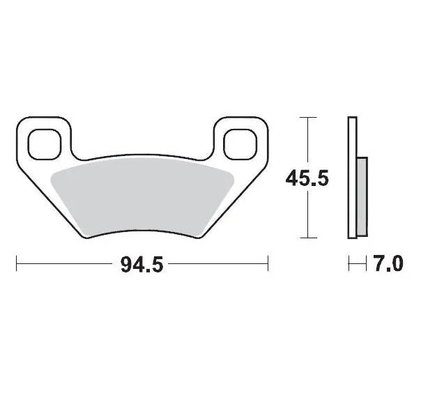 Moto-master Racing Atv Sintrade Bromsbelägg - Fram & Bak