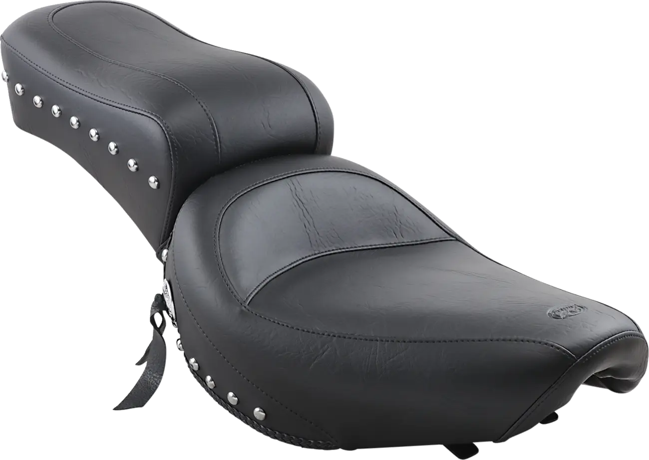 Mustang Studded 2-up Seat - For Harley Davidson