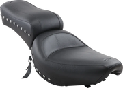 Mustang Studded 2-up Seat - For Harley Davidson