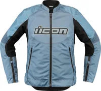 Icon Overlord3™ Women's Motorcycle Jacket - Black/Light Blue