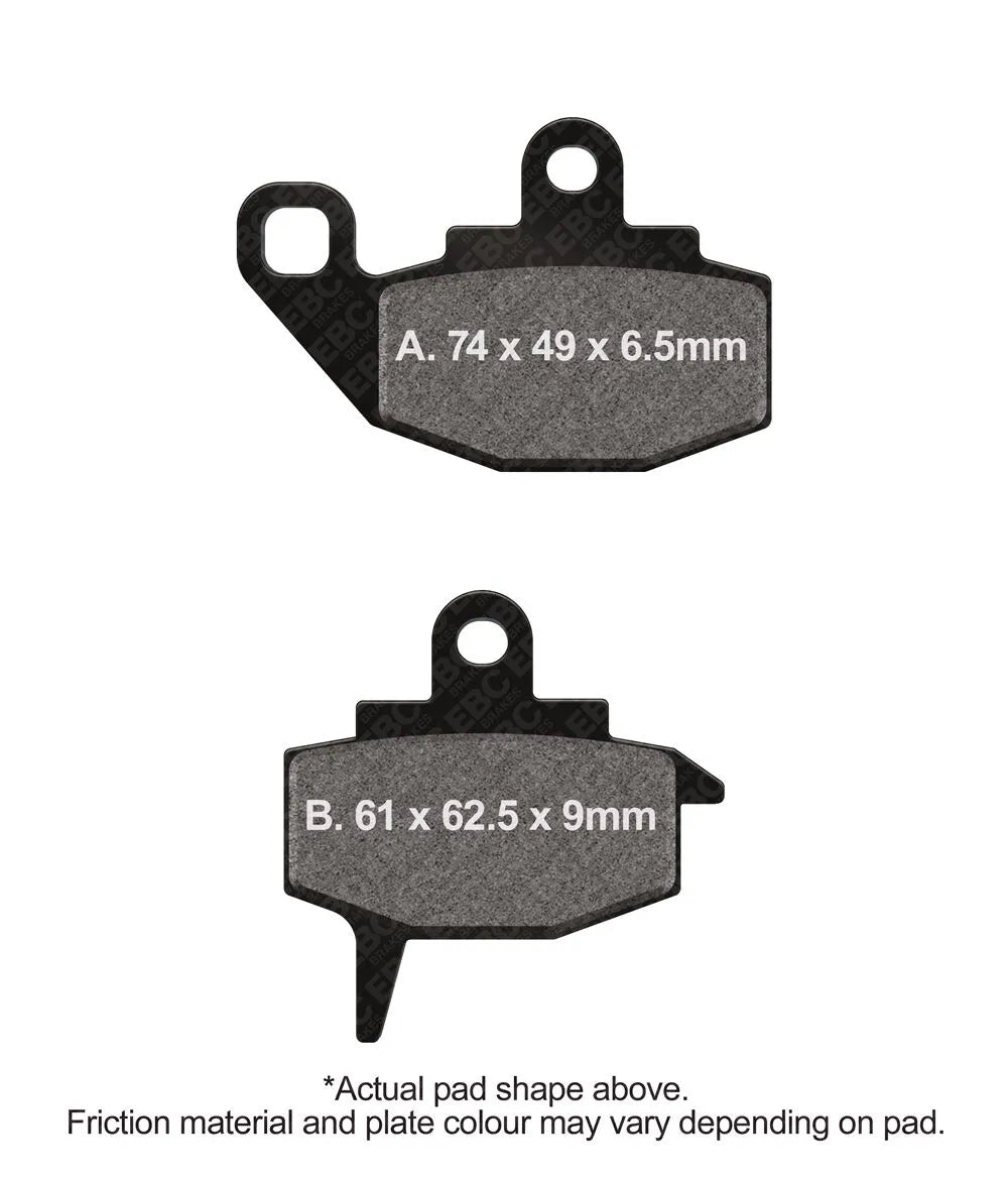 Ebc Tt Sport Carbon Fusion Brake Pads For Tout Terrain - Front