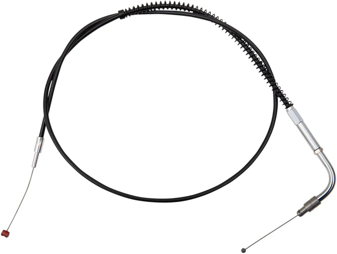 BARNETT Black Vinyl Throttle/Idle Cable +6" 90° Elbow