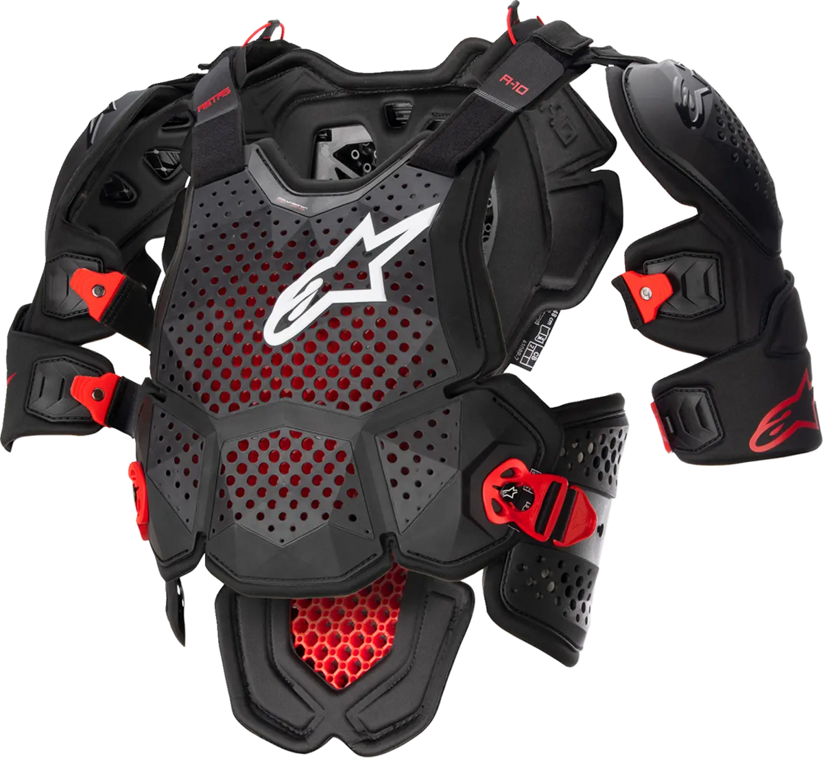 Alpinestars a-10 v2 Full Chest Guard Black Red