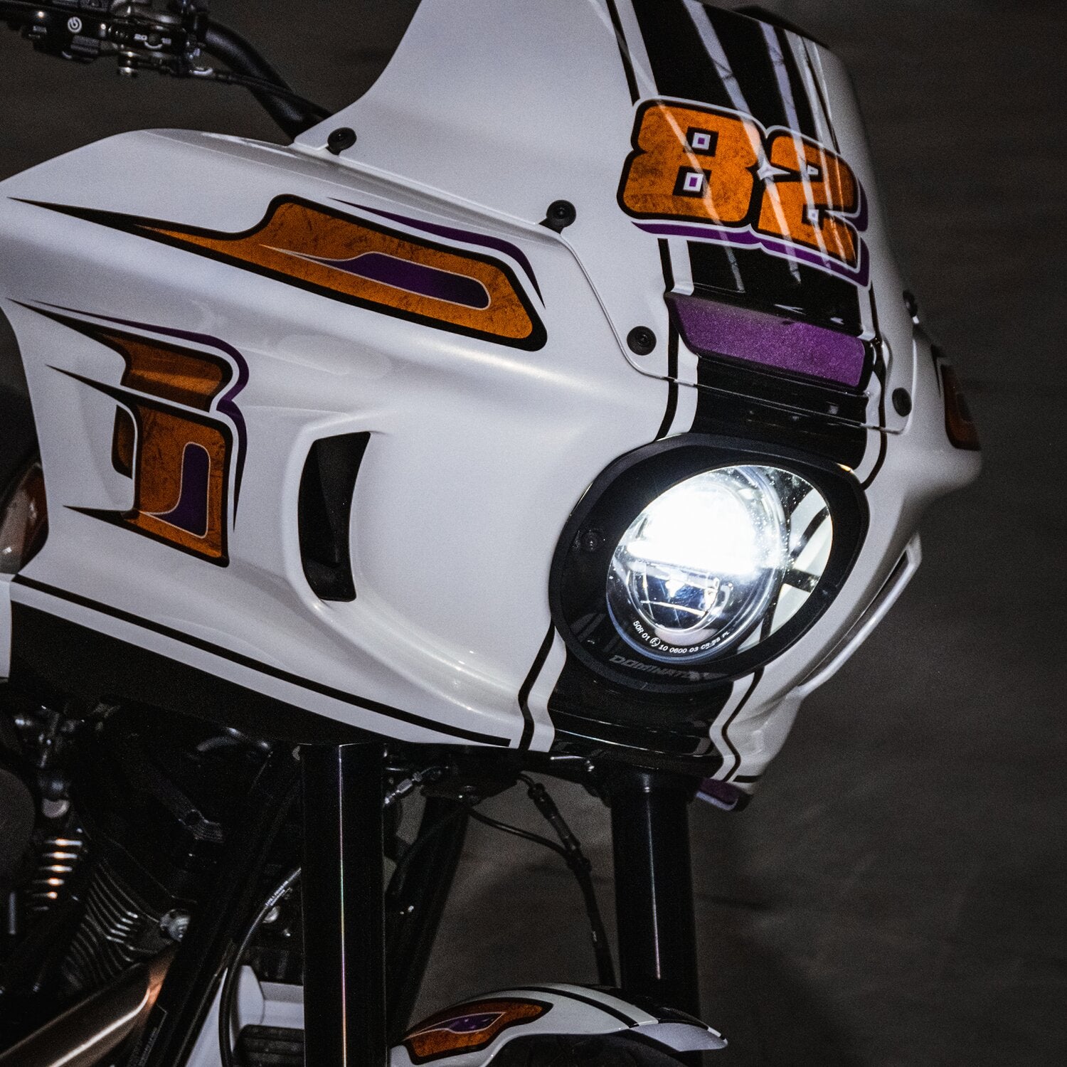 Dominator Motorcycles Dominator FXRT style headlamp lens kit