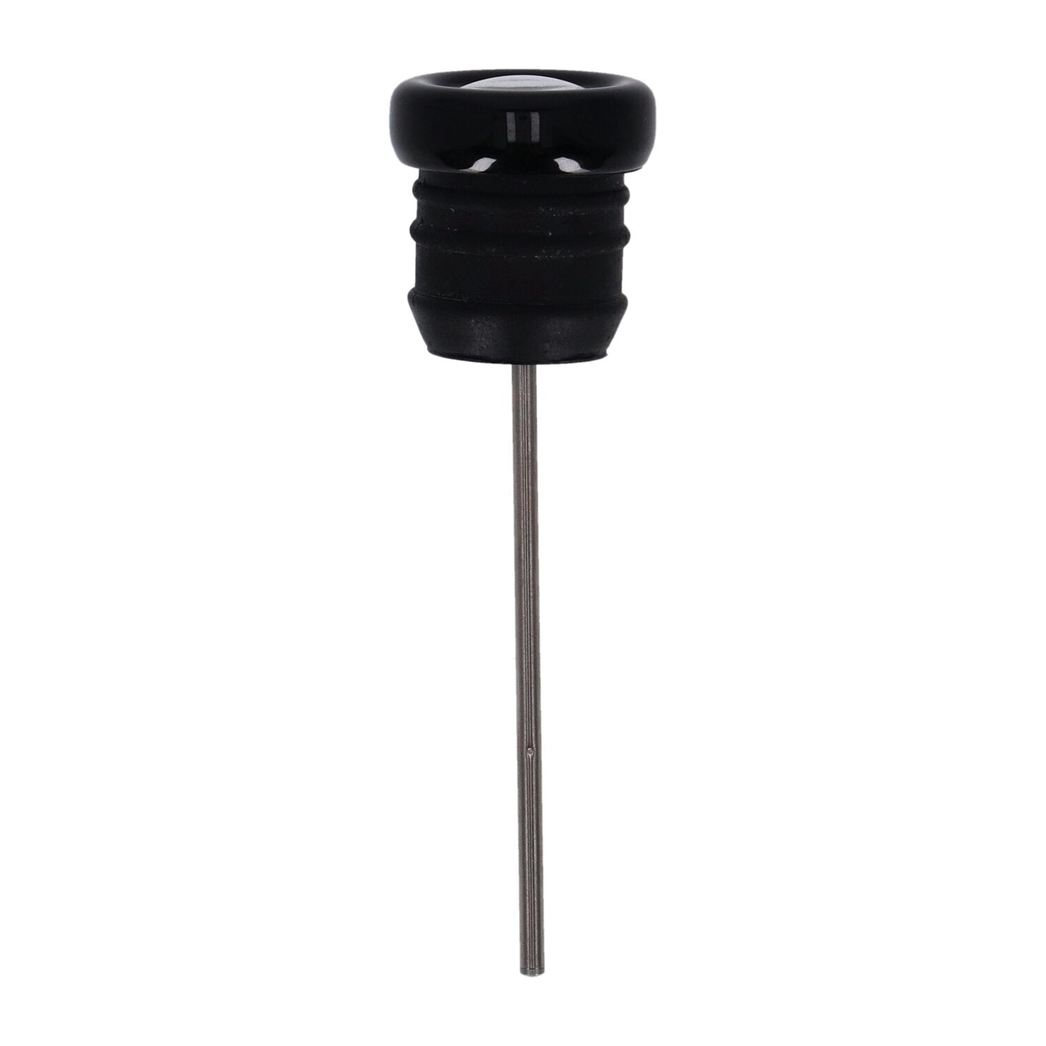 MCS Oil tank dipstick with temperature gauge - Black w/white face