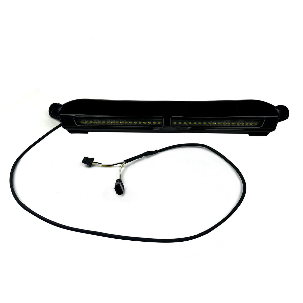 Custom Dynamics white DRL center windshield trim - Black