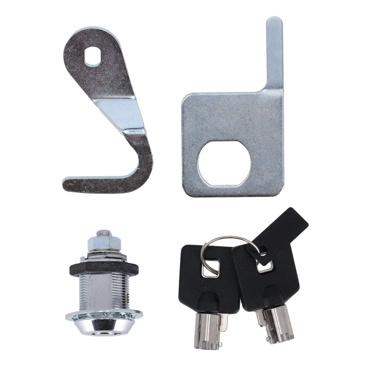 MCS Saddlebag lock and key kit - Chrome
