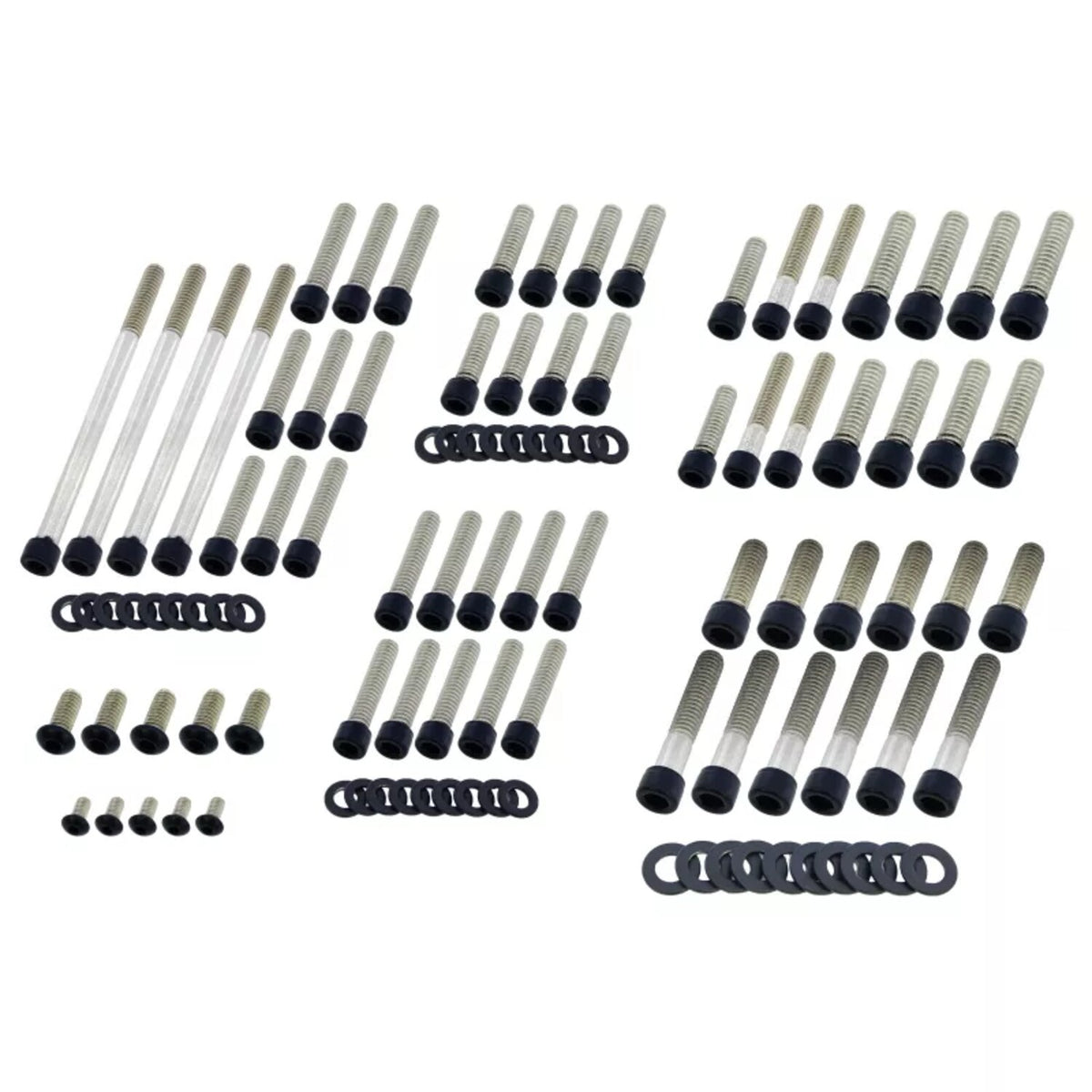 Screws4bikes engine bolt kit - Gloss black