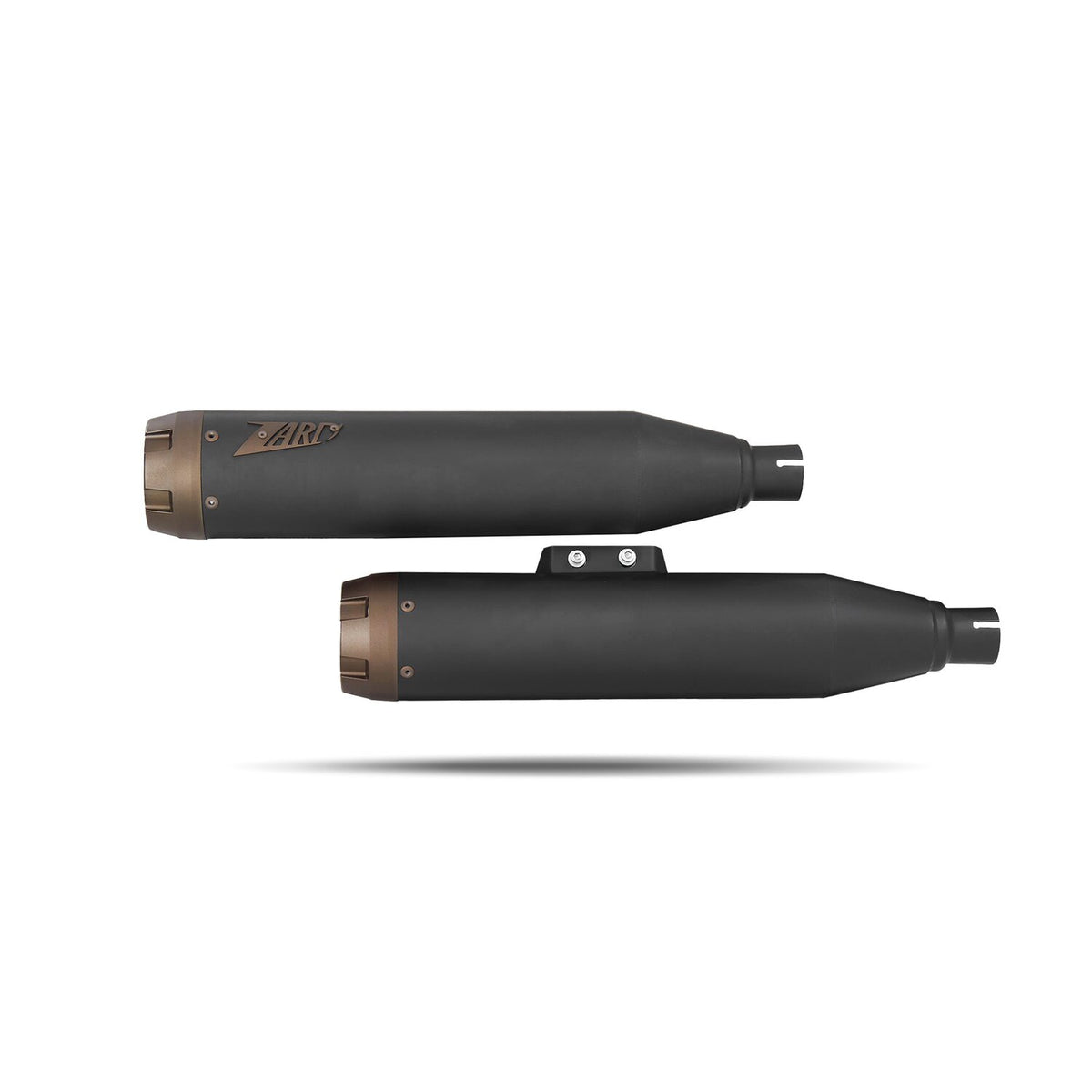 Zard 'Overlapped' 2-2 slip-on mufflers - Black / Bronze