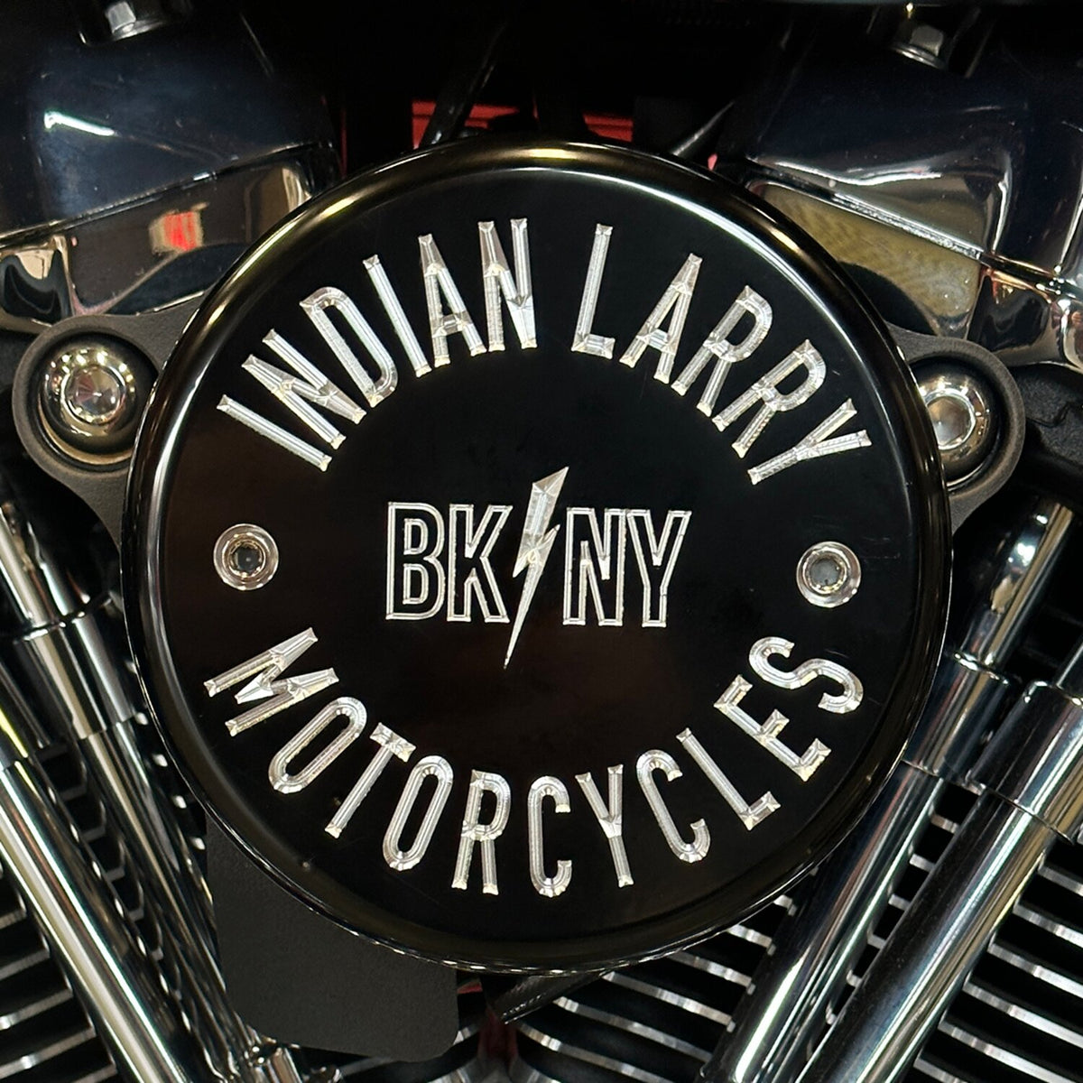 Indian Larry Motorcycles Indian Larry BK/NY air cleaner cover - Gloss black