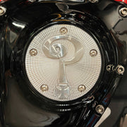 Indian Larry Motorcycles Indian Larry 'Question Mark' 5-hole point cover - Polished