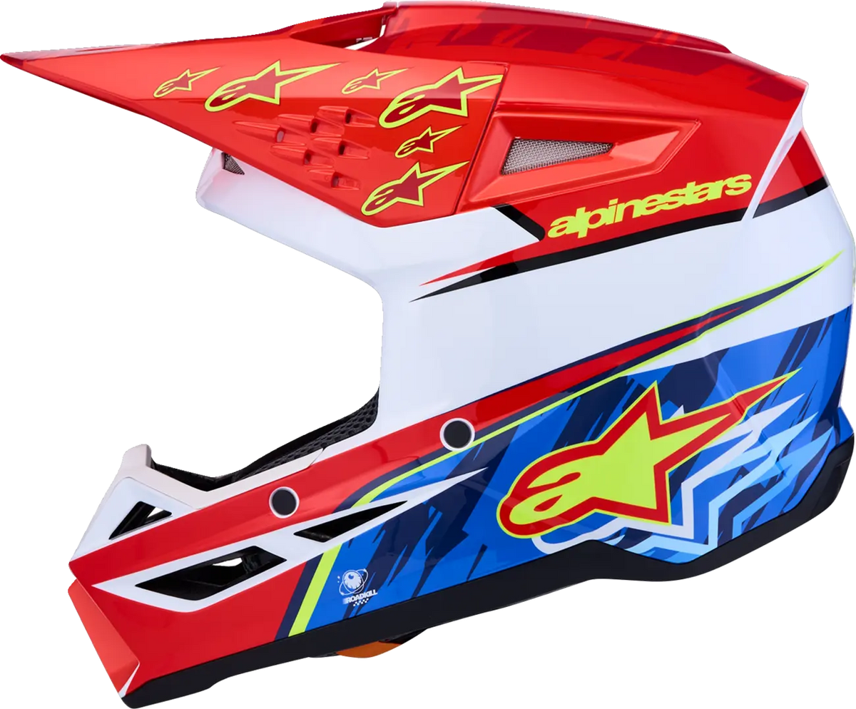 Alpinestars Youth SM3 Falcon Helmet Red White Blue