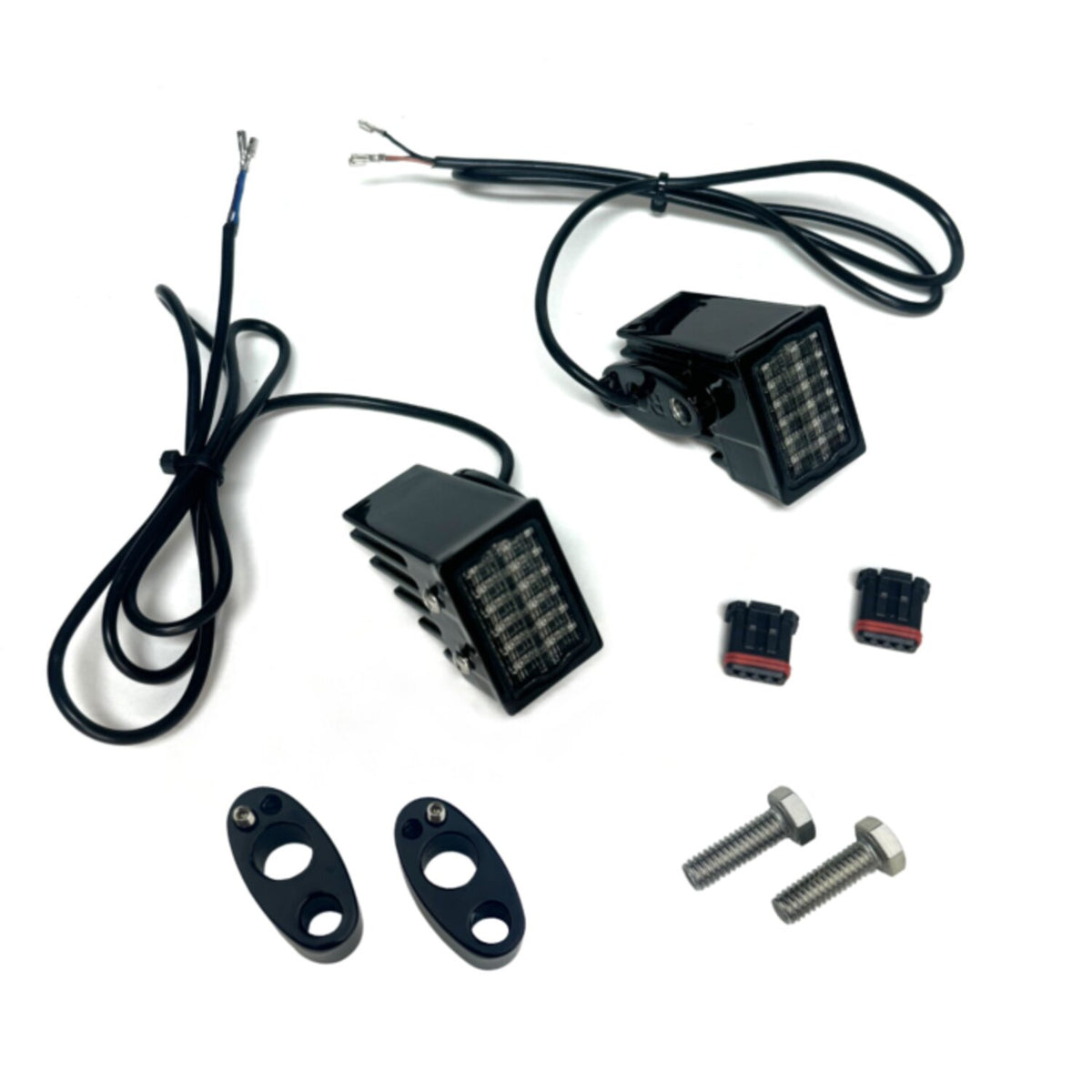 Custom Dynamics rear fender strut LED turn signals - Black