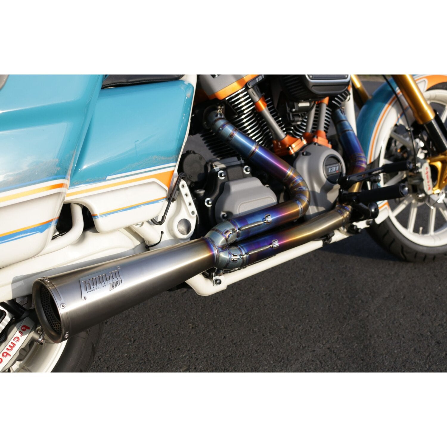 Kodlin Next Level 2-1 exhaust system - Titanium