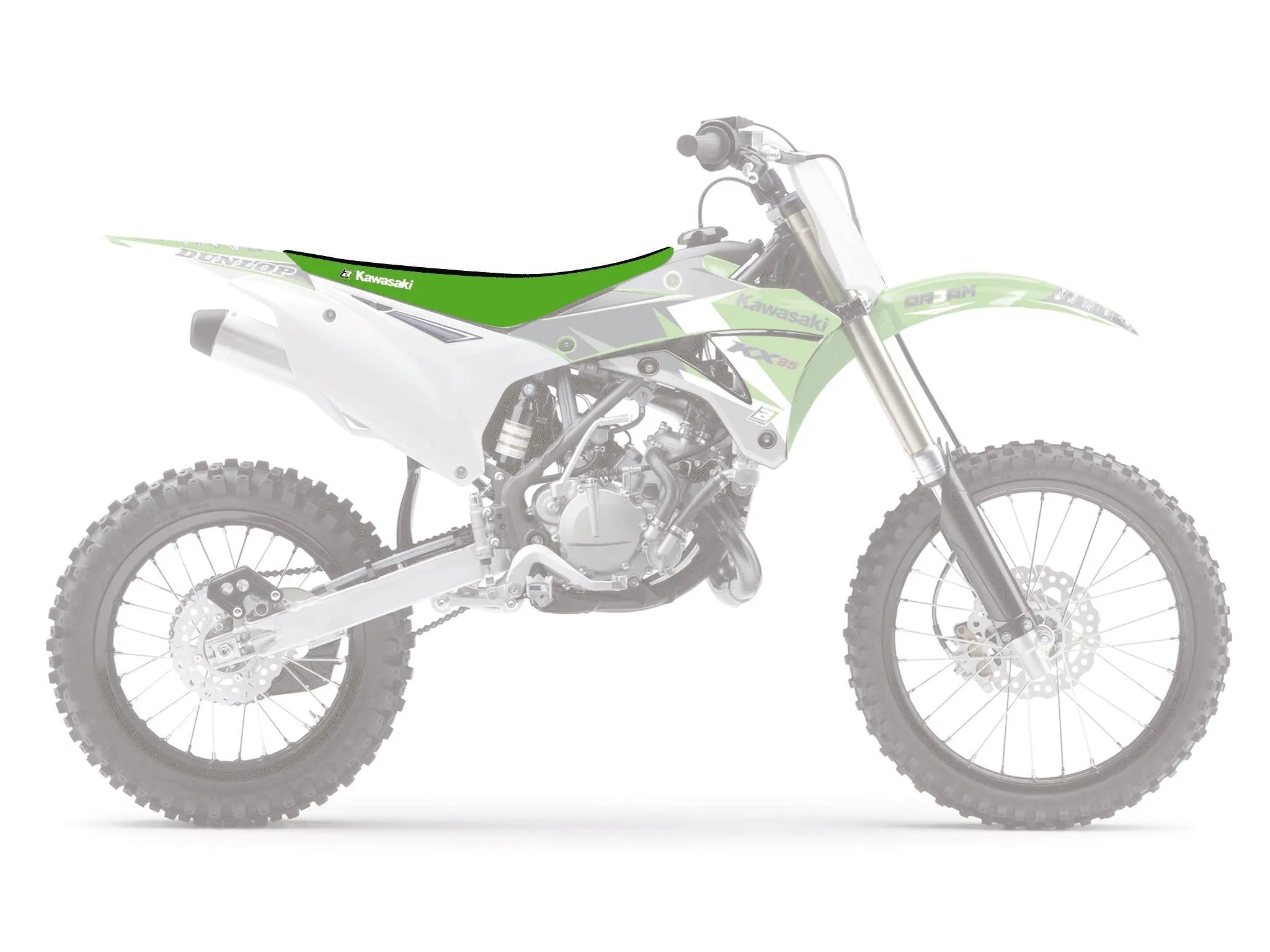 Blackbird Racing Double Grip 3 Seat Cover - Green/black
