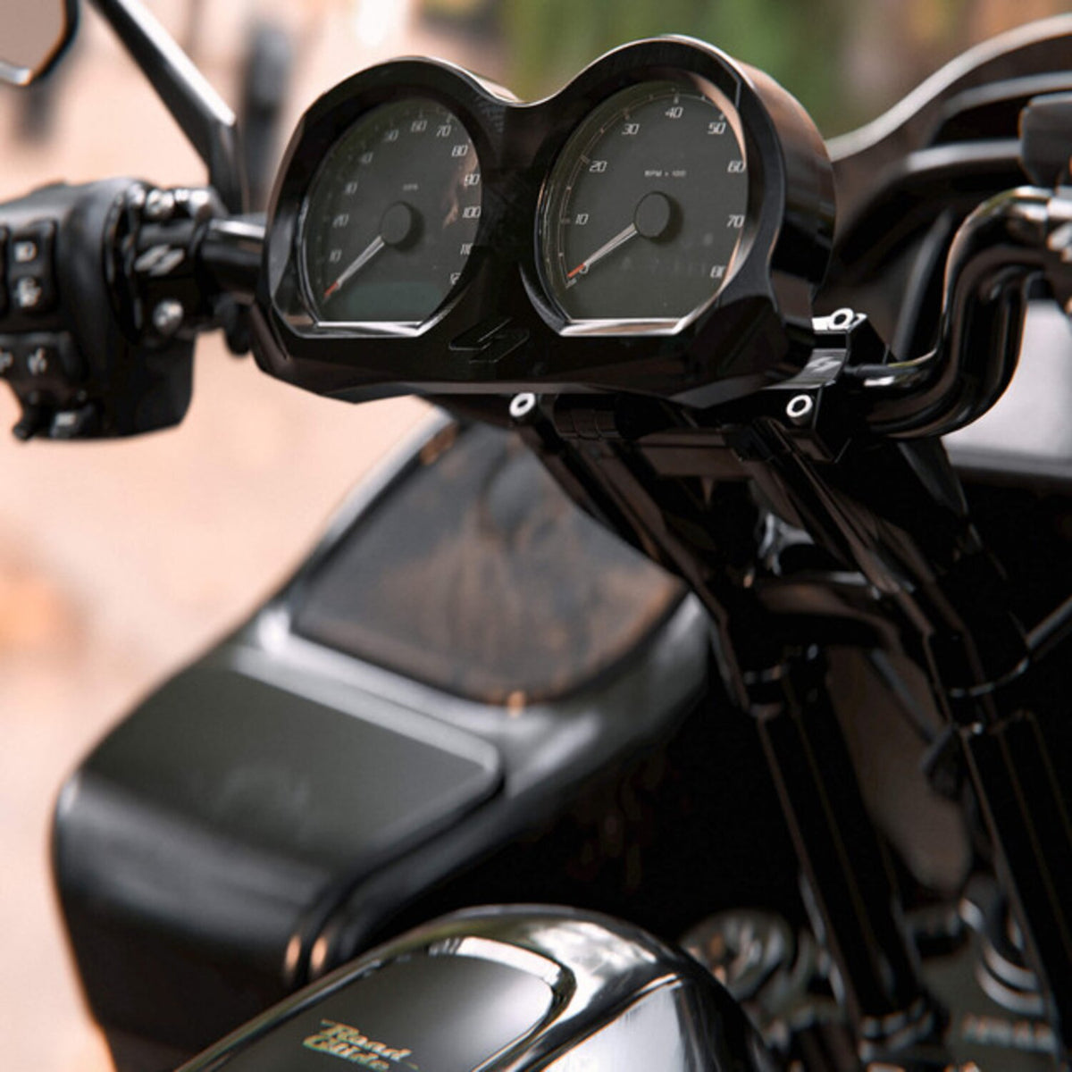 Kraus Road Glide Gauge Bezel - LUX face - Black
