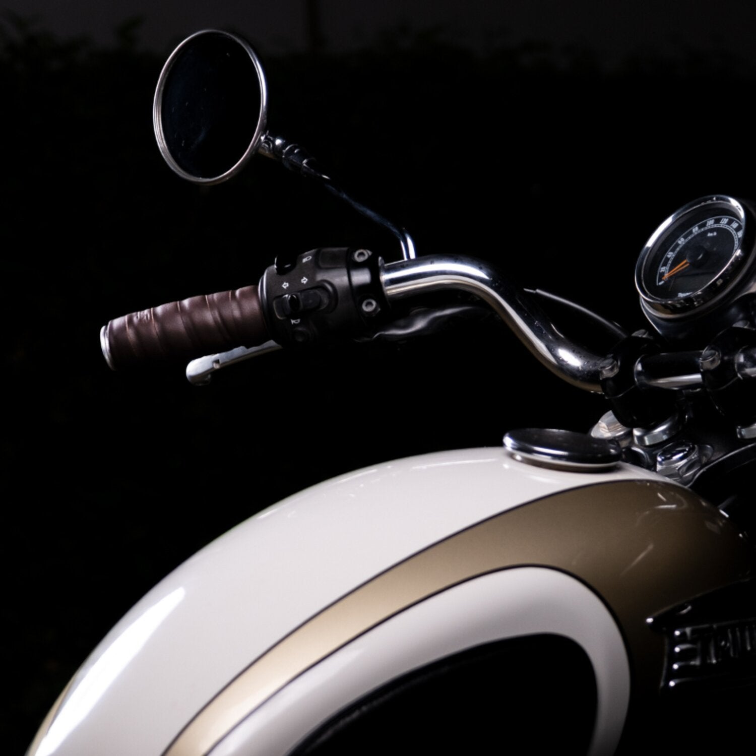 Trip Machine leather handlebar grip wraps - Dark Brown Caffe