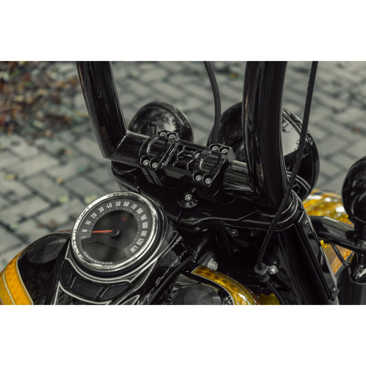 Killer Custom 1-1/4" 'Task Force' risers - 2" rise - Black