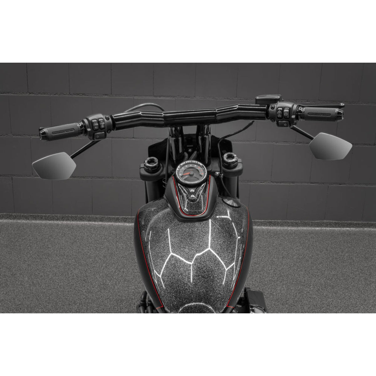 Killer Custom 'Back Saver' Raked T-Bar Mega handlebar 4"