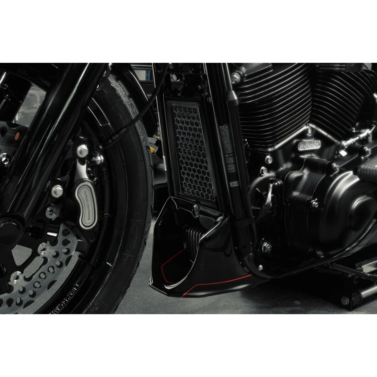 Killer Custom oil radiator guard 'Comb' - Black
