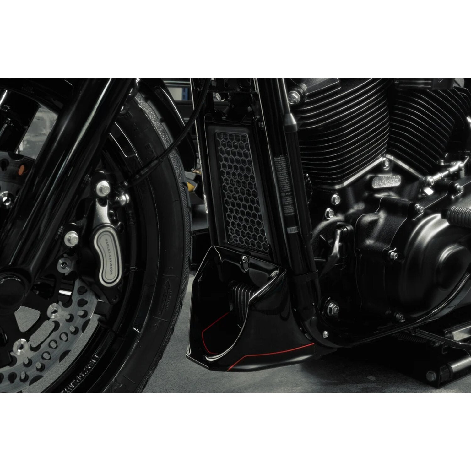 Killer Custom oil radiator guard 'Comb' - Black