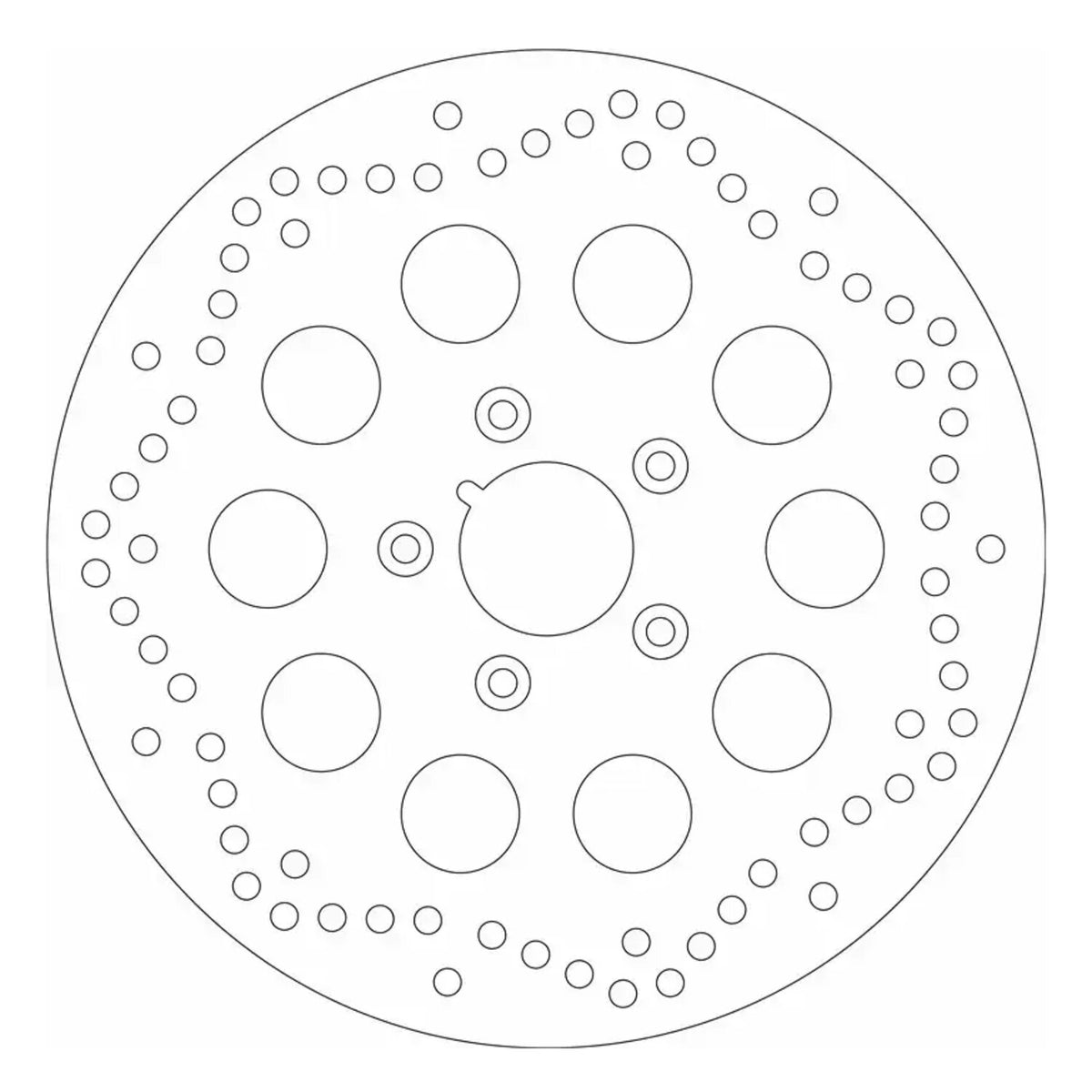 SBS '10-Hole Rigid' brake rotor 292mm - Front