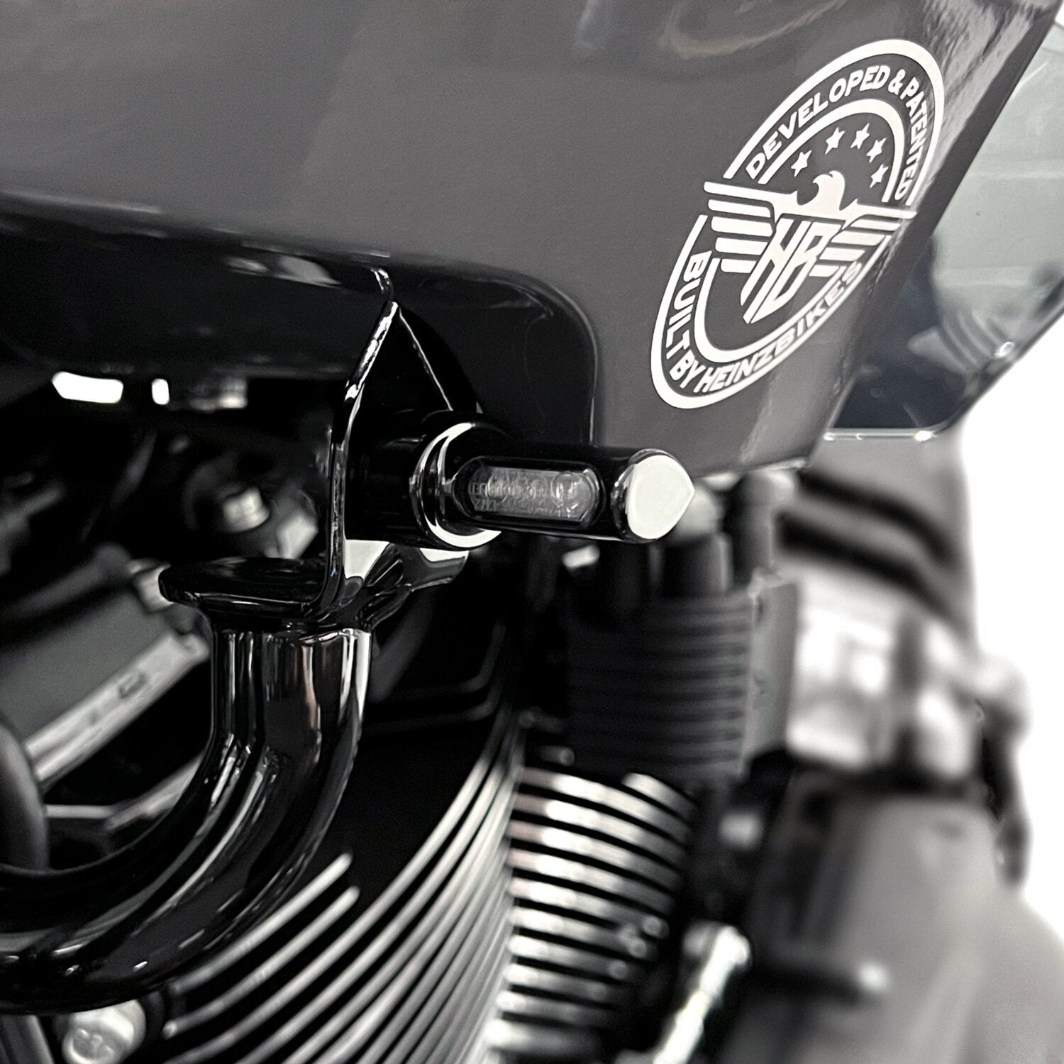 HeinzBikes ST Micro front turn signals - Chrome