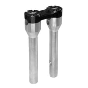 HeinzBikes Clubstyle straight risers 10" - Silver/Black