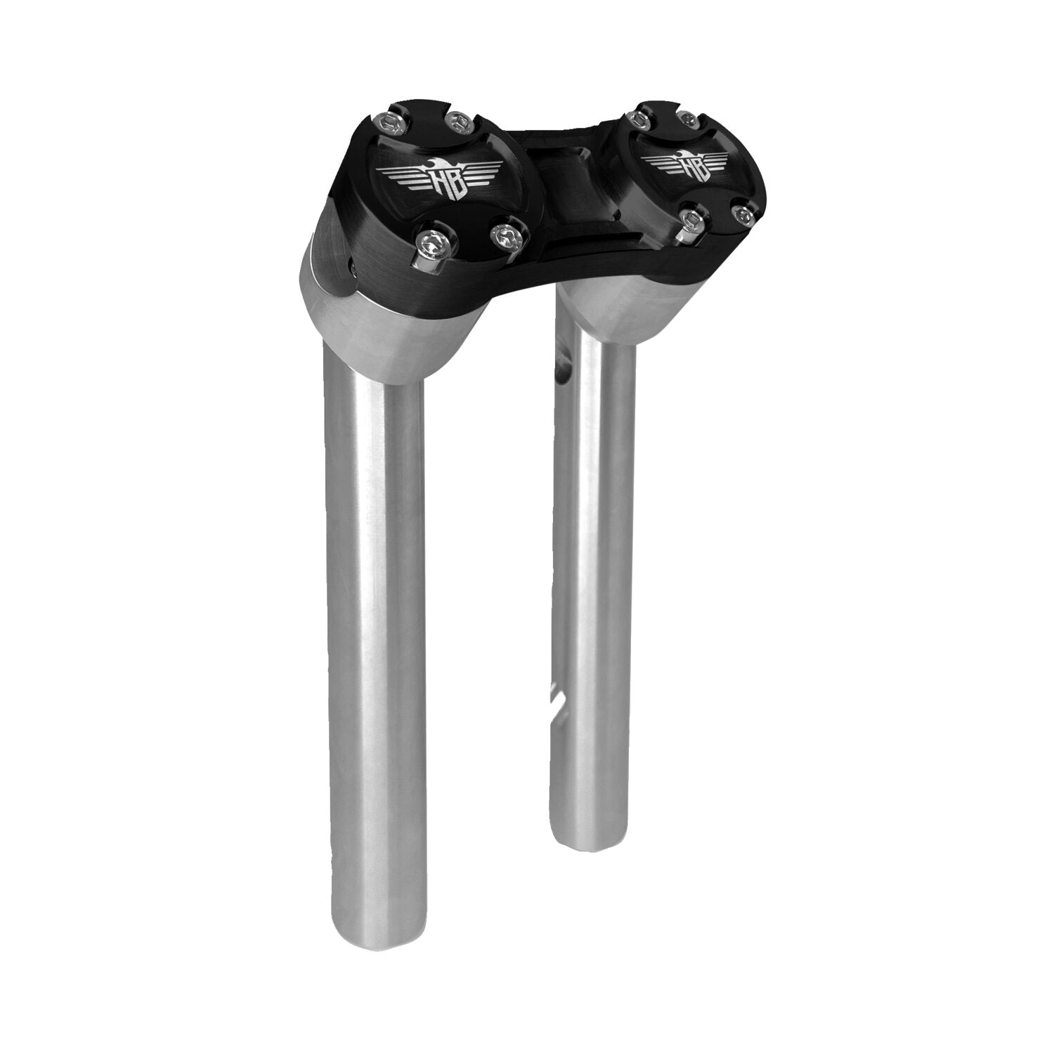 HeinzBikes Clubstyle pullback risers 6" - Silver/Black