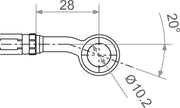 Trw Banjo Varioflex-koppling med 20° böjning