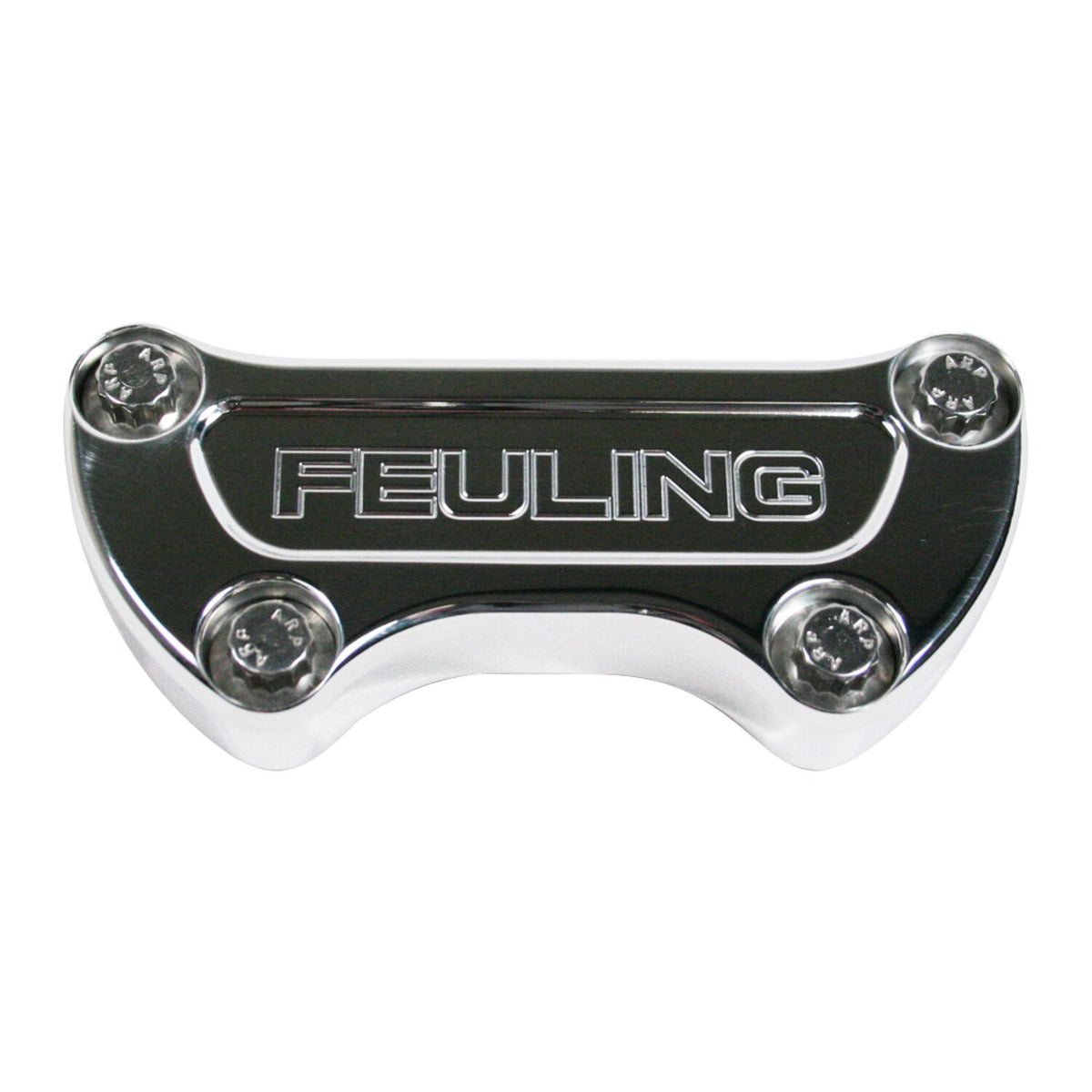 Feuling handlebar top clamp - Feuling Logo - Chrome