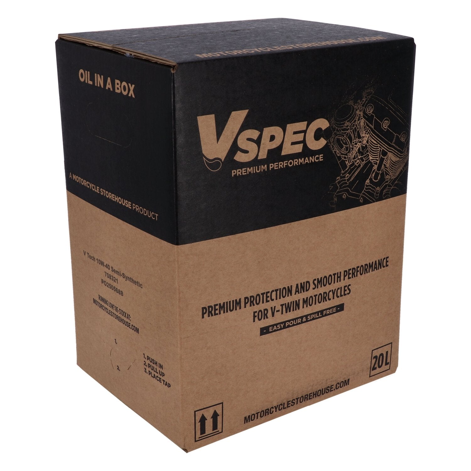 Vspec 10W40 (Semi Synthetic) motor oil - 20 liter box