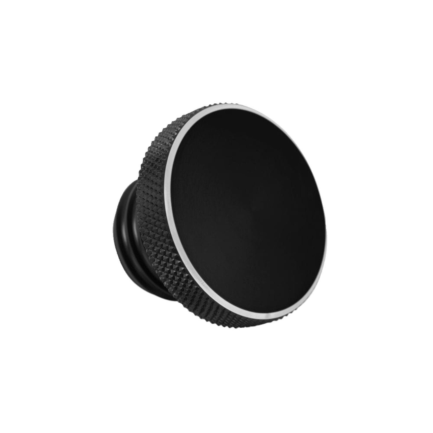 Motone vented gas cap - Black aluminum
