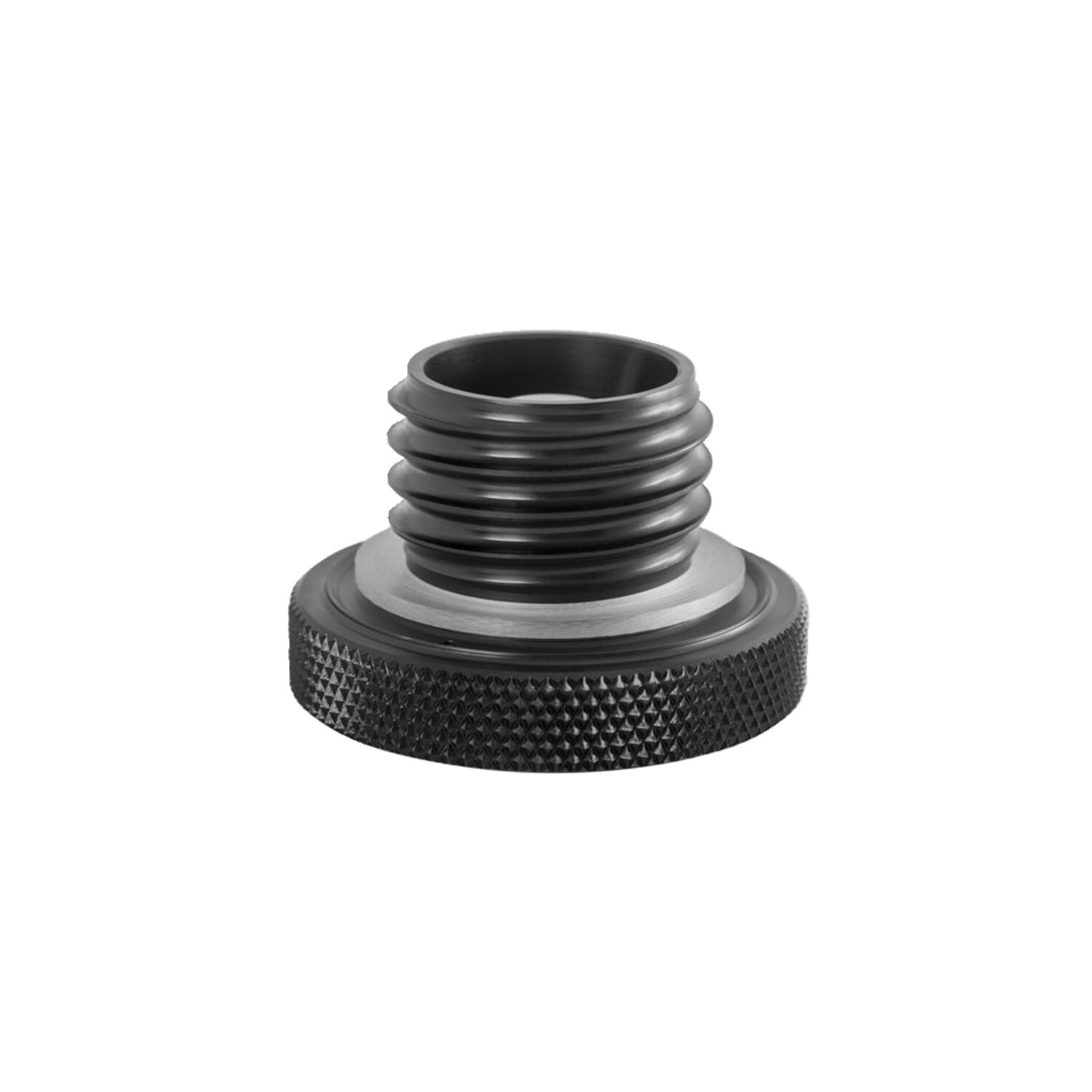 Motone vented gas cap - Black aluminum