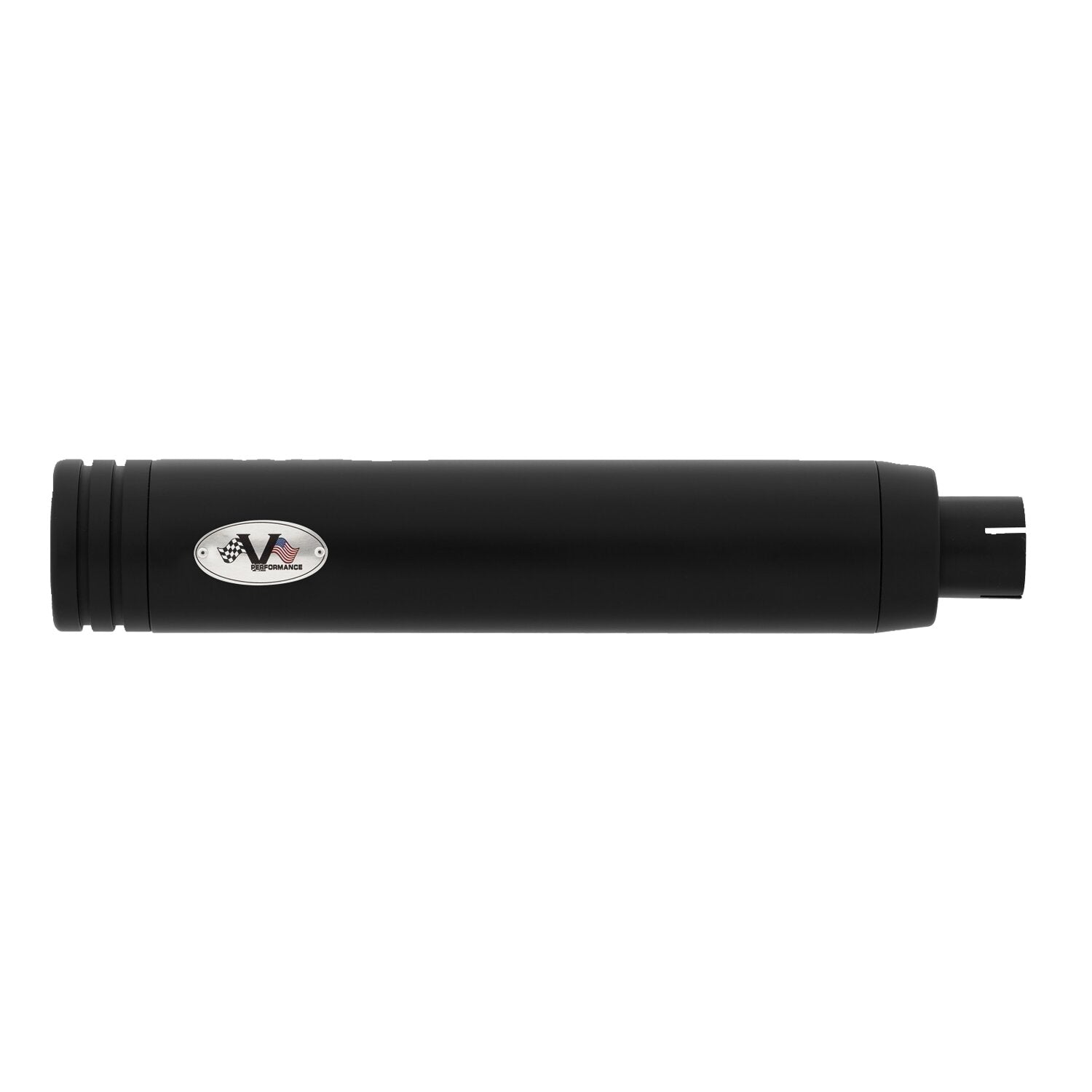 V Performance 80mm Double Ring slip-on mufflers - Black