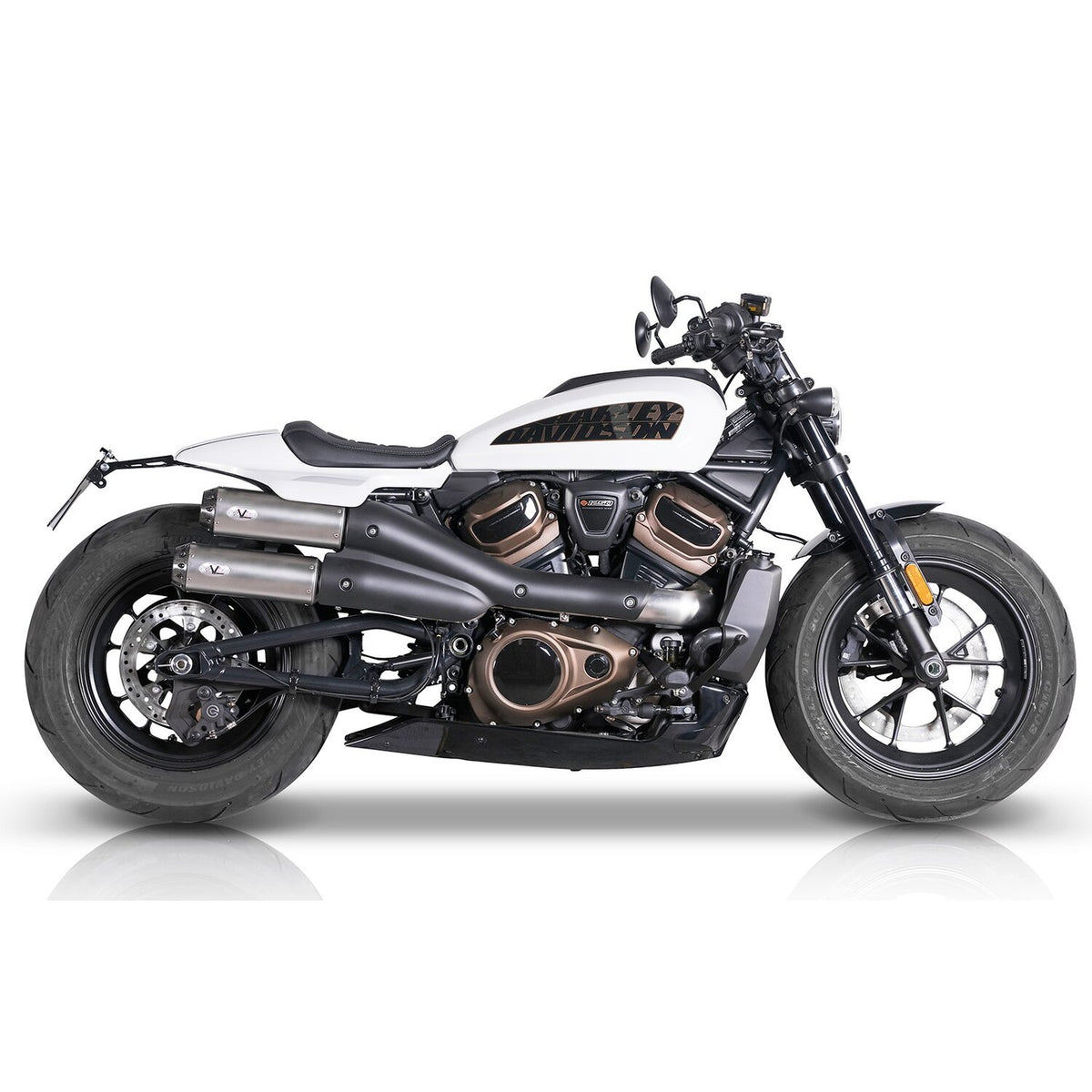 V Performance 2-2 muffler set Sportster S - Silver