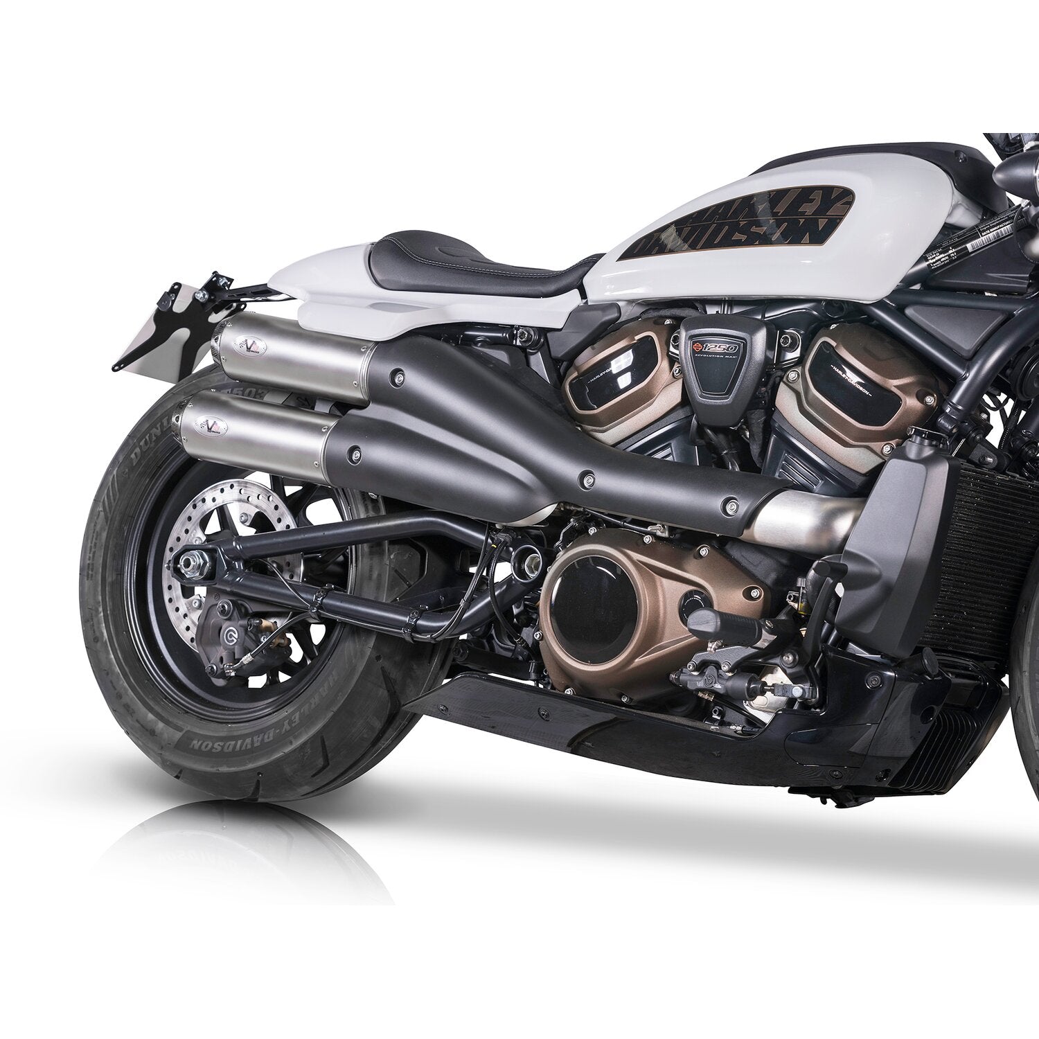V Performance 2-2 muffler set Sportster S - Silver